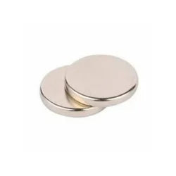 Pack of 10 Silver  Neodymium Disc N35 Magnets With Plastic Spacers - 3mm