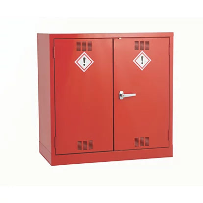 Highly Durable Red 1-Shelf Pesticide Cabinet Solution For Secure Storage