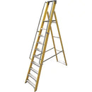 High Impact Fibreglass 10-Step Platform Step Ladder For Commercial Use - 2.74m
