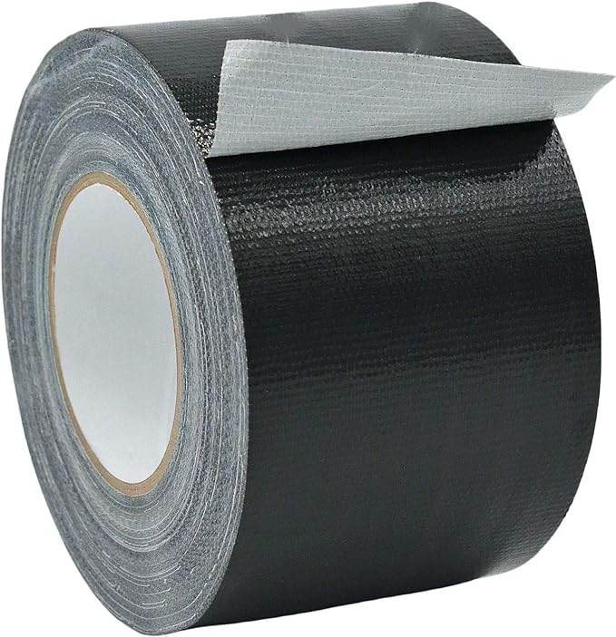 High-Quality Solvent-Free Waterproof Black Tape - 48mm