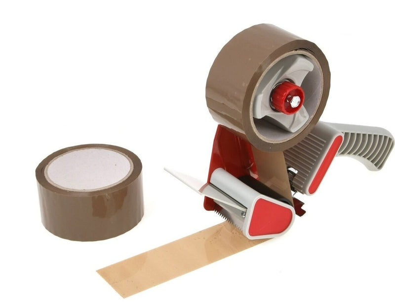 Heavy Duty Hand-Held Tape Dispenser For Steadying & Bundling