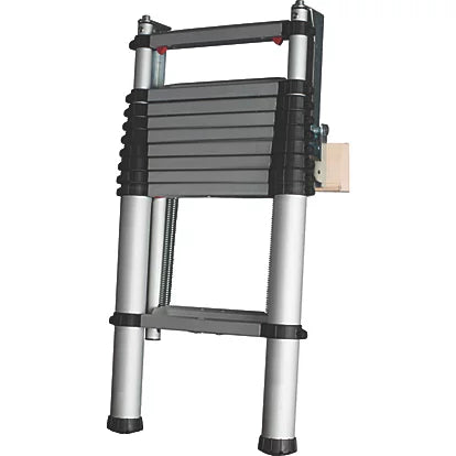 High Impact Aluminium Telescopic Loft Ladder For Home Use - 2.88m