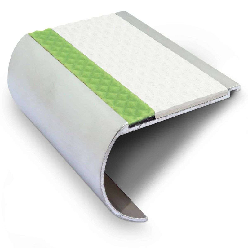 Non-Slip Stair Nosing 71x55mm Premium Edge Protection &amp; Illuminated Safety Solution for Homes & Businesses