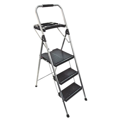 High Qality 3-Step Folding Step Stool With Platform Perfect For Home & Garage Projects