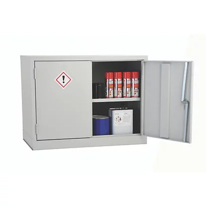 Premium Quality Grey 1-Shelf Coshh Cabinet For Safety Protection