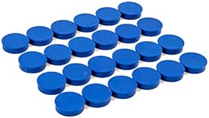 High Quality 7mm Plastic Flat Marker Magnets - Pack of 10