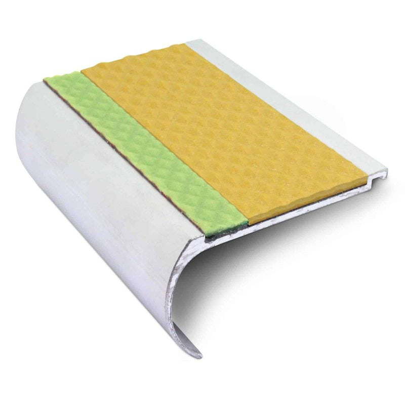 Aluminator 70mm x 40mm Non-Slip Stair Nosing Premium Edge Protection with Built-In Step Illumination for Safety Ideal for Home Commercial and Industrial Use Easy Install No Power Required