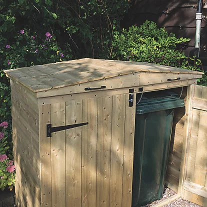 Professional Grade Double Timber Bin Store Solution For Wheelie Bins