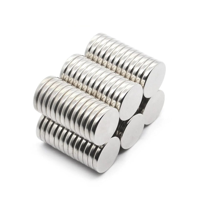 Pack of 100 Neodymium 1.5mm Disc Magnets N35 Grade With Adhesive