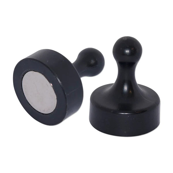 High Durable 10Pcs Large Black Tenpin Magnets - 20mm x 25mm