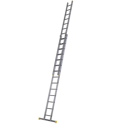 Professional Double Aluminum Extension Ladder For Construction & Industrial Use - 7.21m